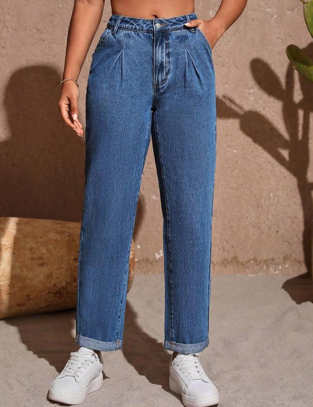 Kotty Women Straight Fit High-Rise Stretchable Jeans