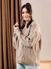 Kotty Women Cable Knit Pullover