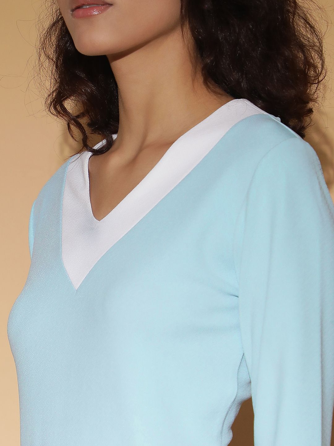 Kotty Women Colourblocked A-Line Midi Dress