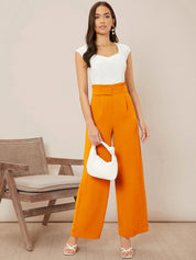 Kotty Women High-Rise Easy Wash Pleated Wide Leg Trousers