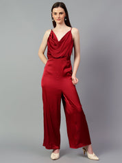 Kotty Women Cowl Neck Basic Jumpsuit