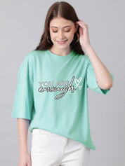 Kotty Women Typography Printed T-shirt