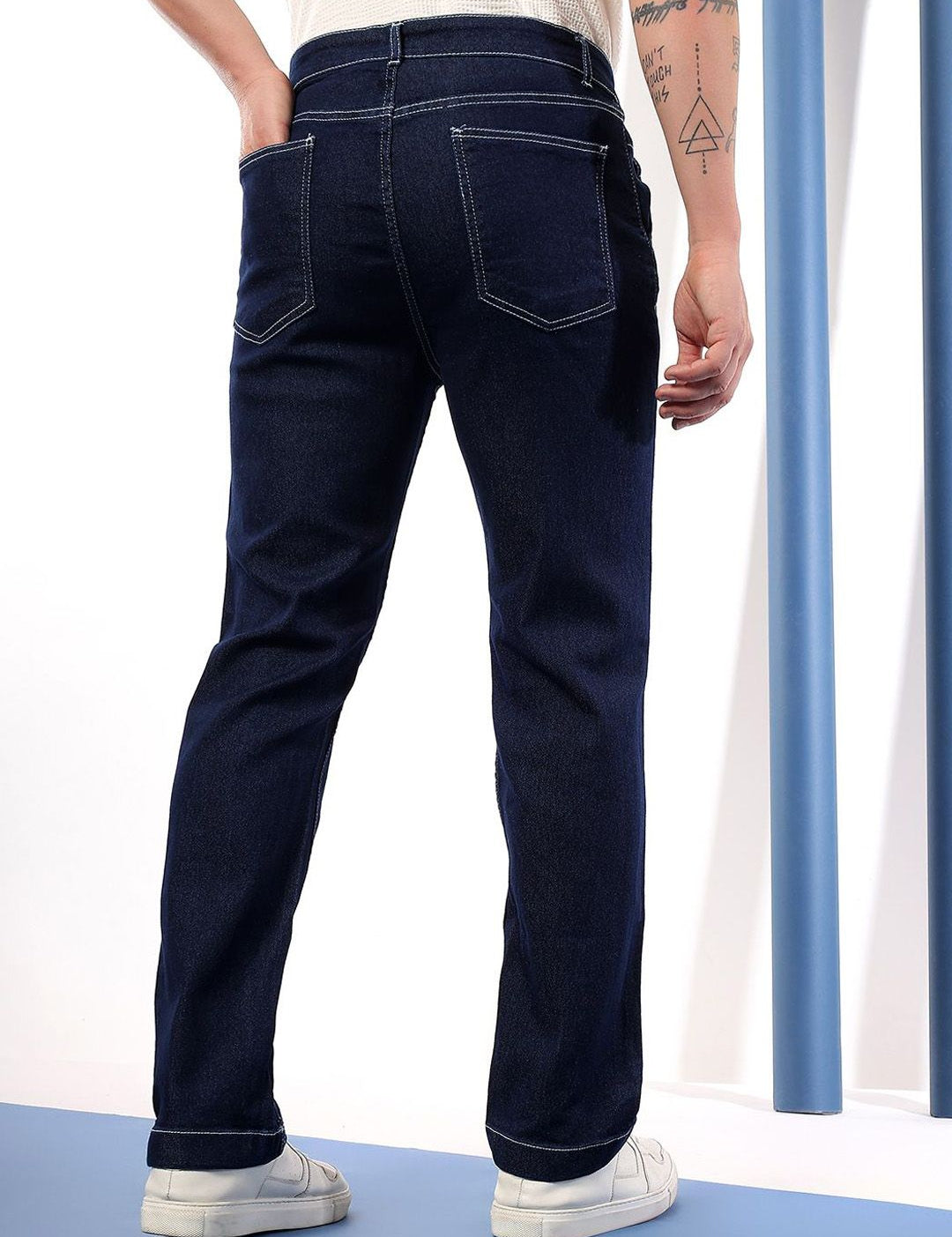 Kotty Men Comfort Regular Fit Mid-Rise Stretchable Jeans