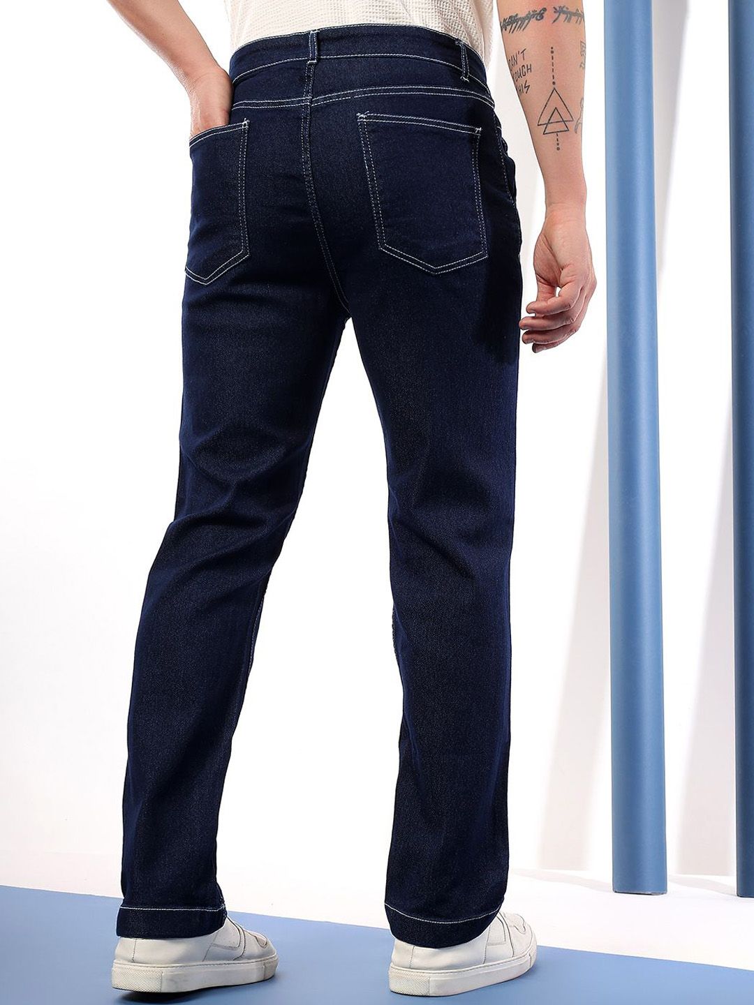 Kotty Men Comfort Regular Fit Mid-Rise Stretchable Jeans