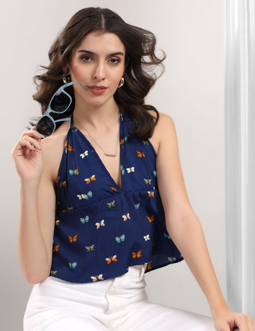 Kotty Women Conversational Printed Peplum Top