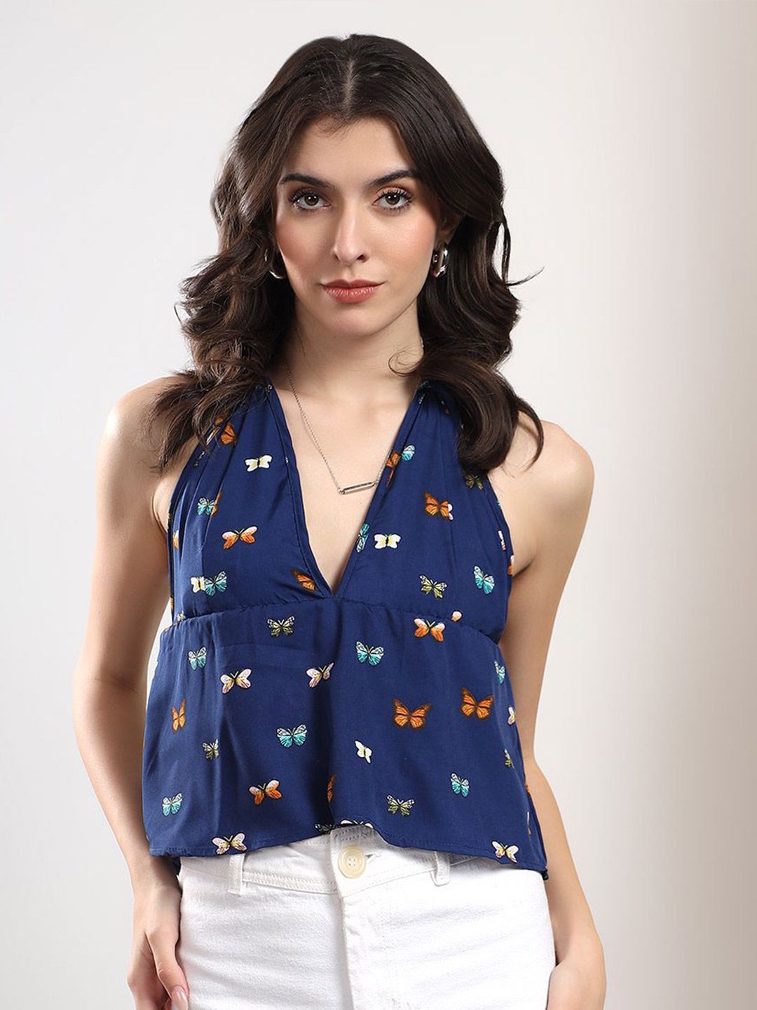 Kotty Women Conversational Printed Peplum Top