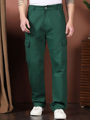 Kotty Men Relaxed Easy Wash Cargos Trousers