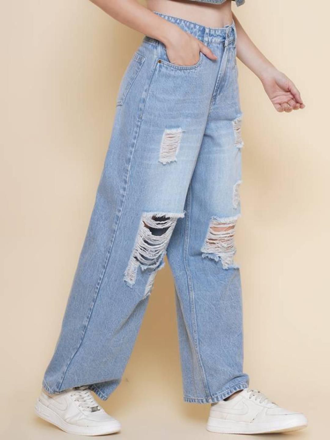 Kotty Women Straight Fit High-Rise Stretchable Jeans