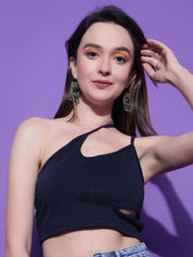 Kotty Women Solid One Shoulder Top