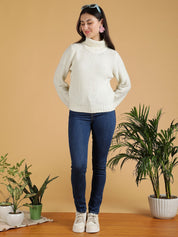 Kotty Women Pullover with Fuzzy Detail