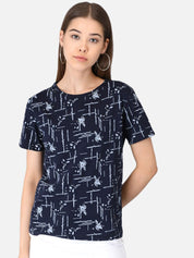 Kotty Women Pack Of 2 Printed Round Neck T-shirts