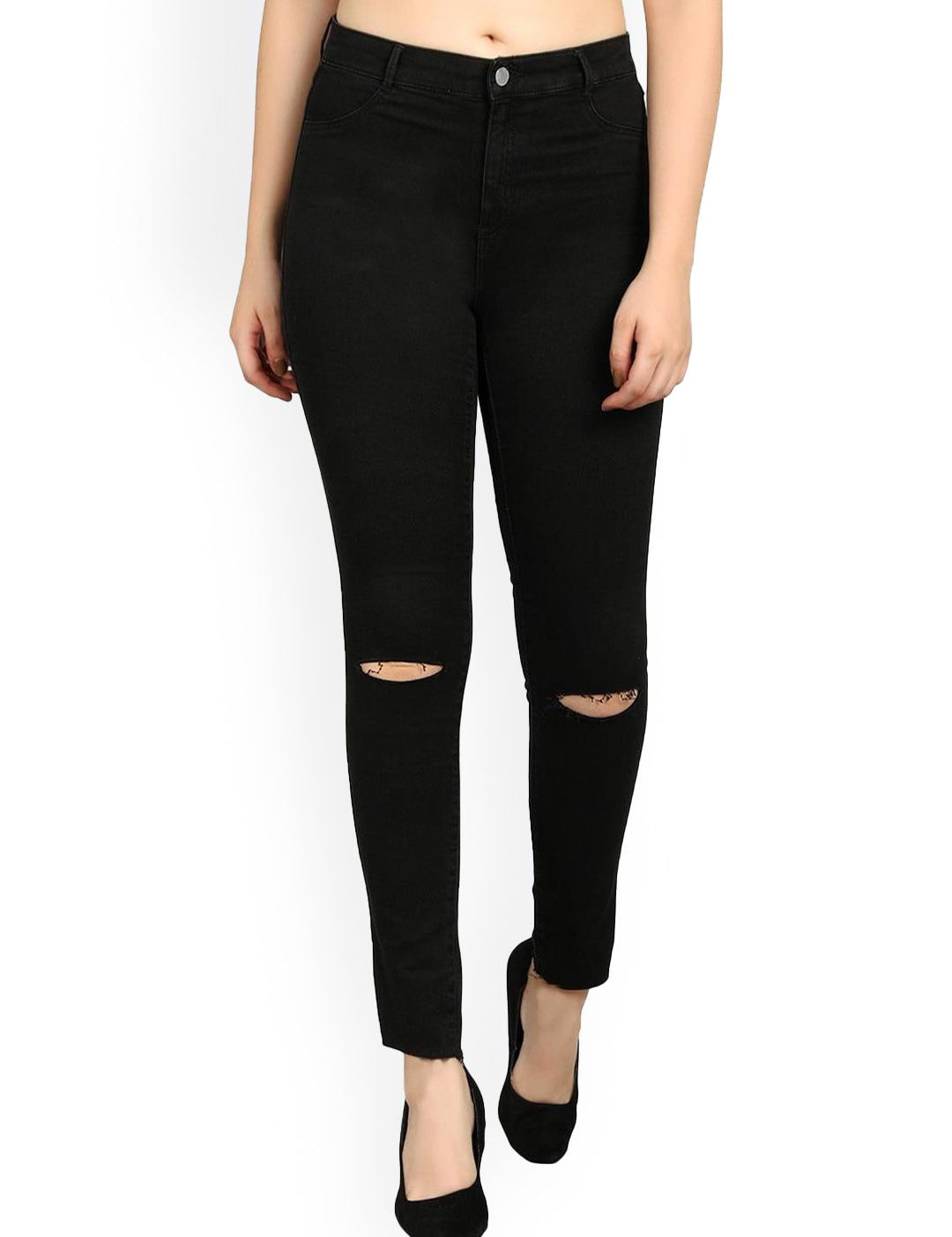 Kotty Girls Jean Skinny Fit Slash Knee Stretchable Jeans