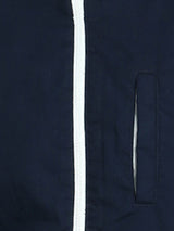 Kotty Men Navy Blue Solid Padded Hooded Jacket
