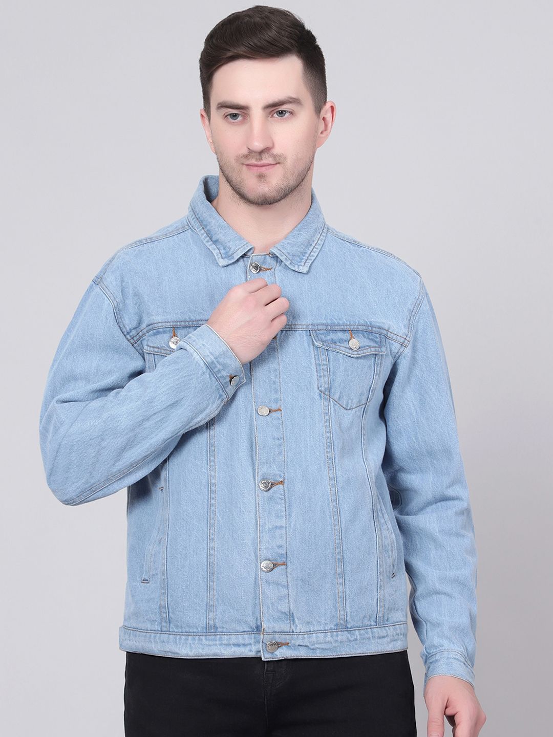 Kotty Men Washed Outdoor Denim Jacket