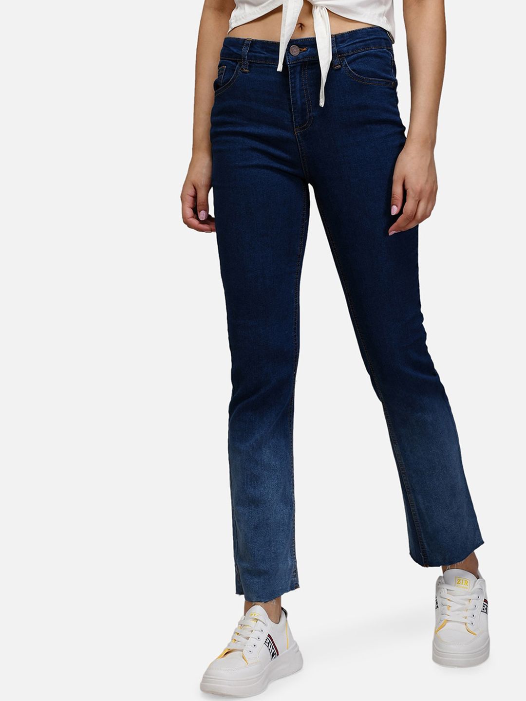 Kotty Women Blue Straight Fit Jeans