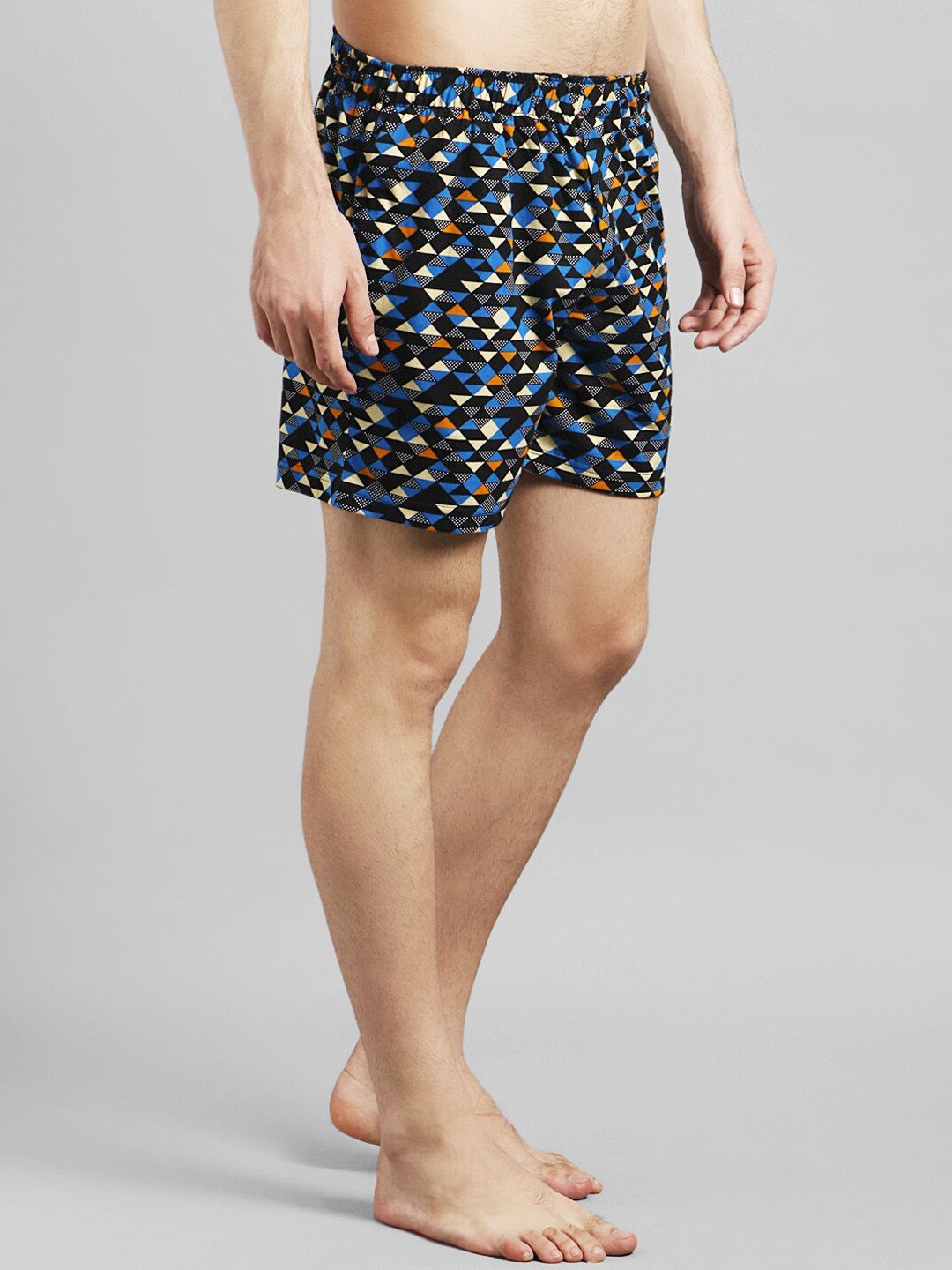 Kotty Men Black & Blue Printed Boxers KTTMENSBOXER47S