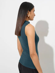 Kotty Women Sleeveless High Neck Tank Top