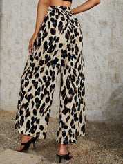 Kotty Women Animal Printed Relaxed High-Rise Easy Wash Trousers
