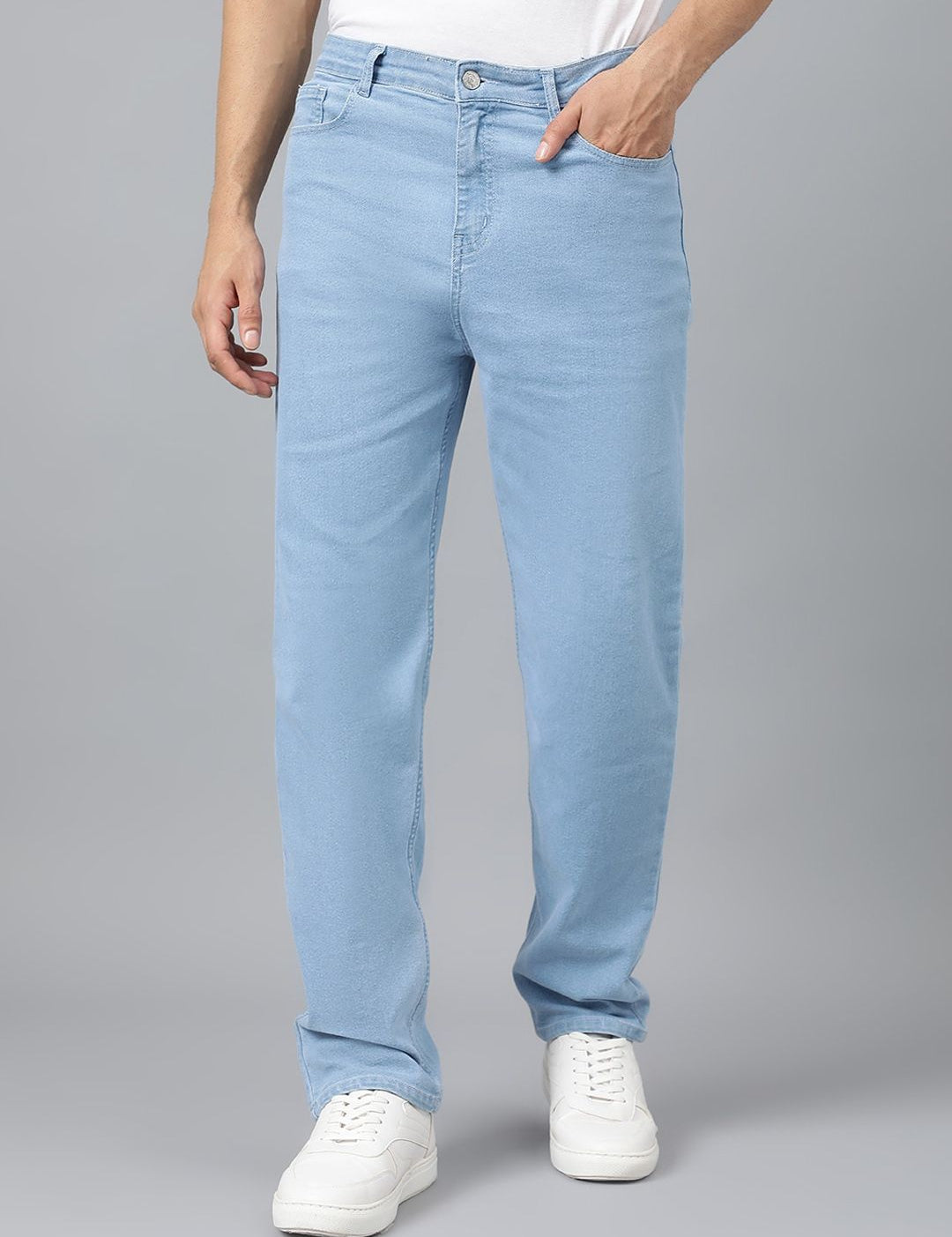 Kotty Men Blue Jean Fit Low-Rise Stretchable Jeans