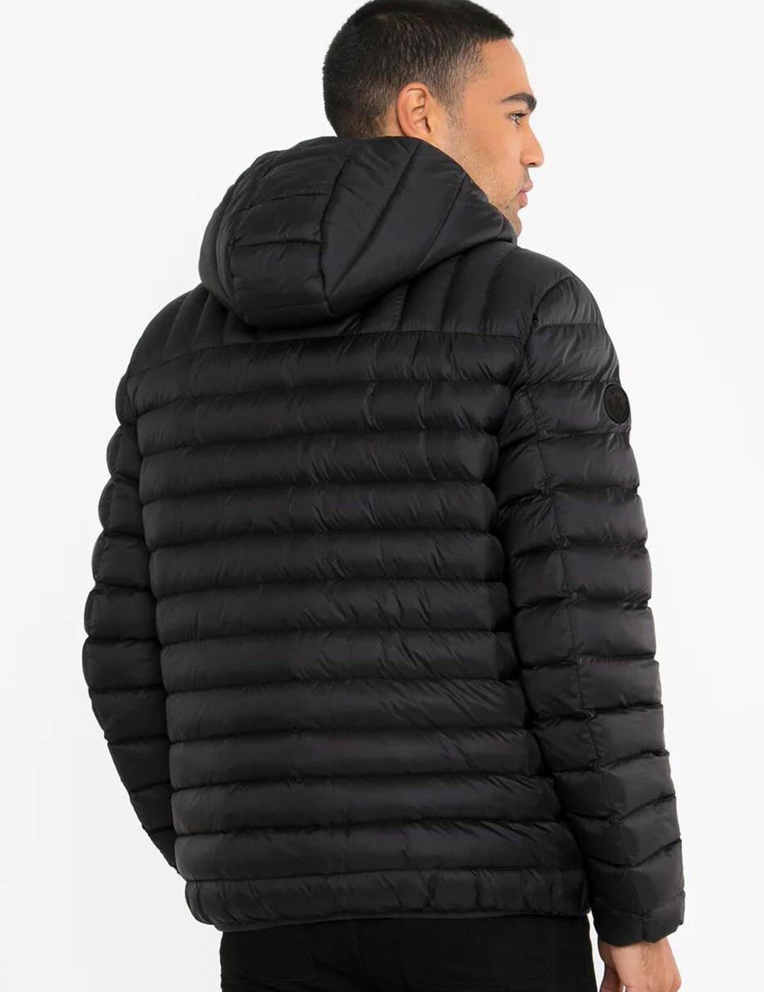 Kotty Black Hooded Puffer Jacket
