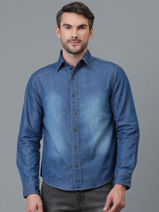 Kotty Men Faded Spread Collar Casual Shirt
