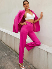 Kotty Women Relaxed Straight Fit High-Rise Easy Wash Parallel Trousers