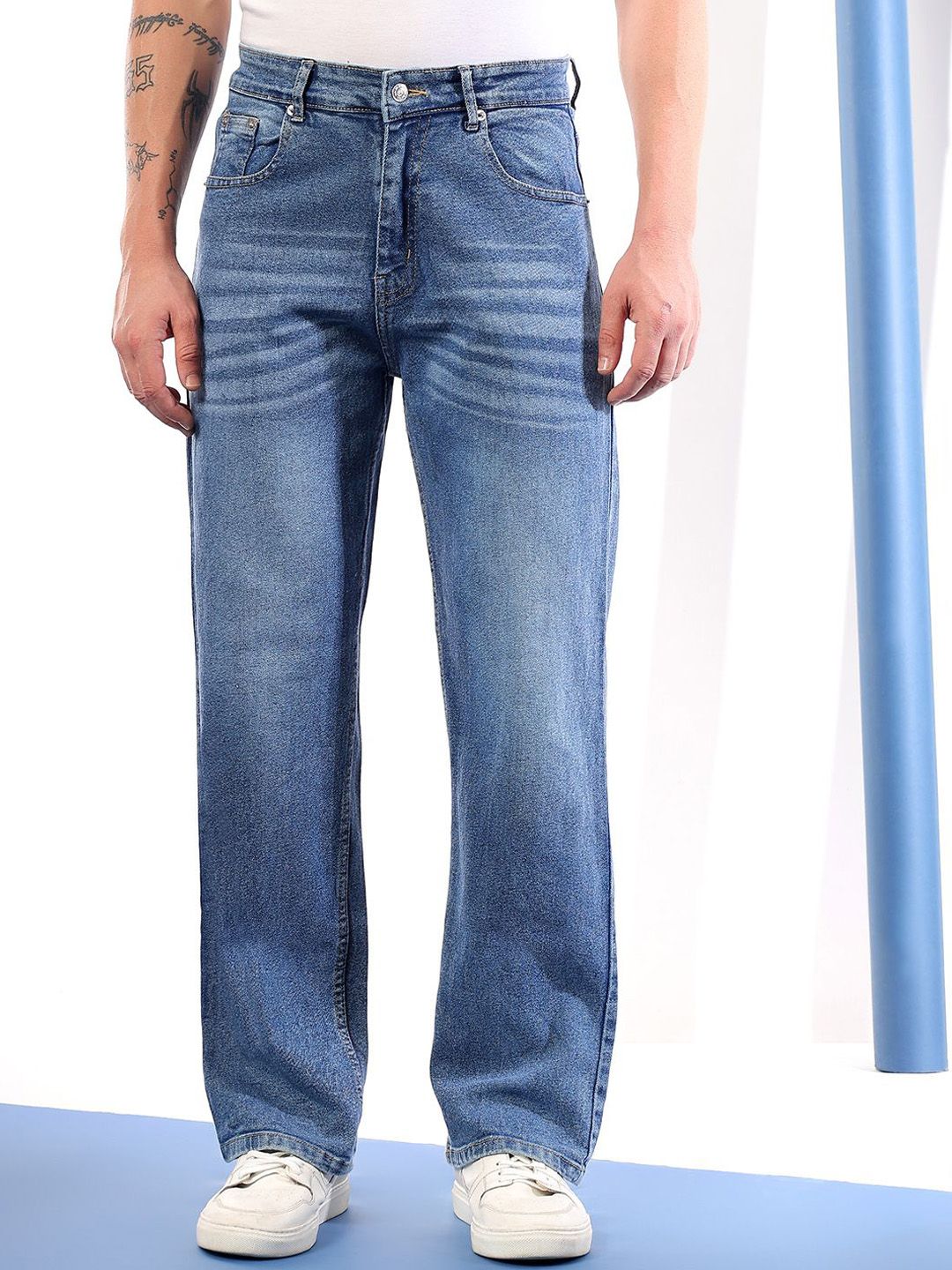 Kotty Men Comfort Fit Mid-Rise Stretchable Jeans