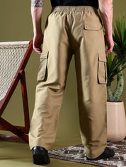 Kotty Men Relaxed Easy Wash Cargos Trousers
