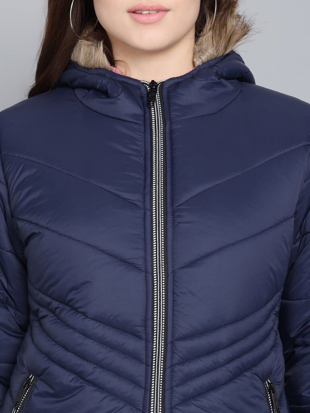 Kotty Women Blue Outdoor Puffer Jacket