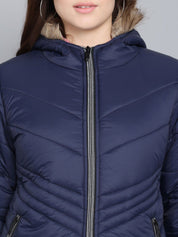 Kotty Women Blue Outdoor Puffer Jacket