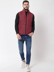 Kotty Men Maroon Outdoor Puffer Jacket