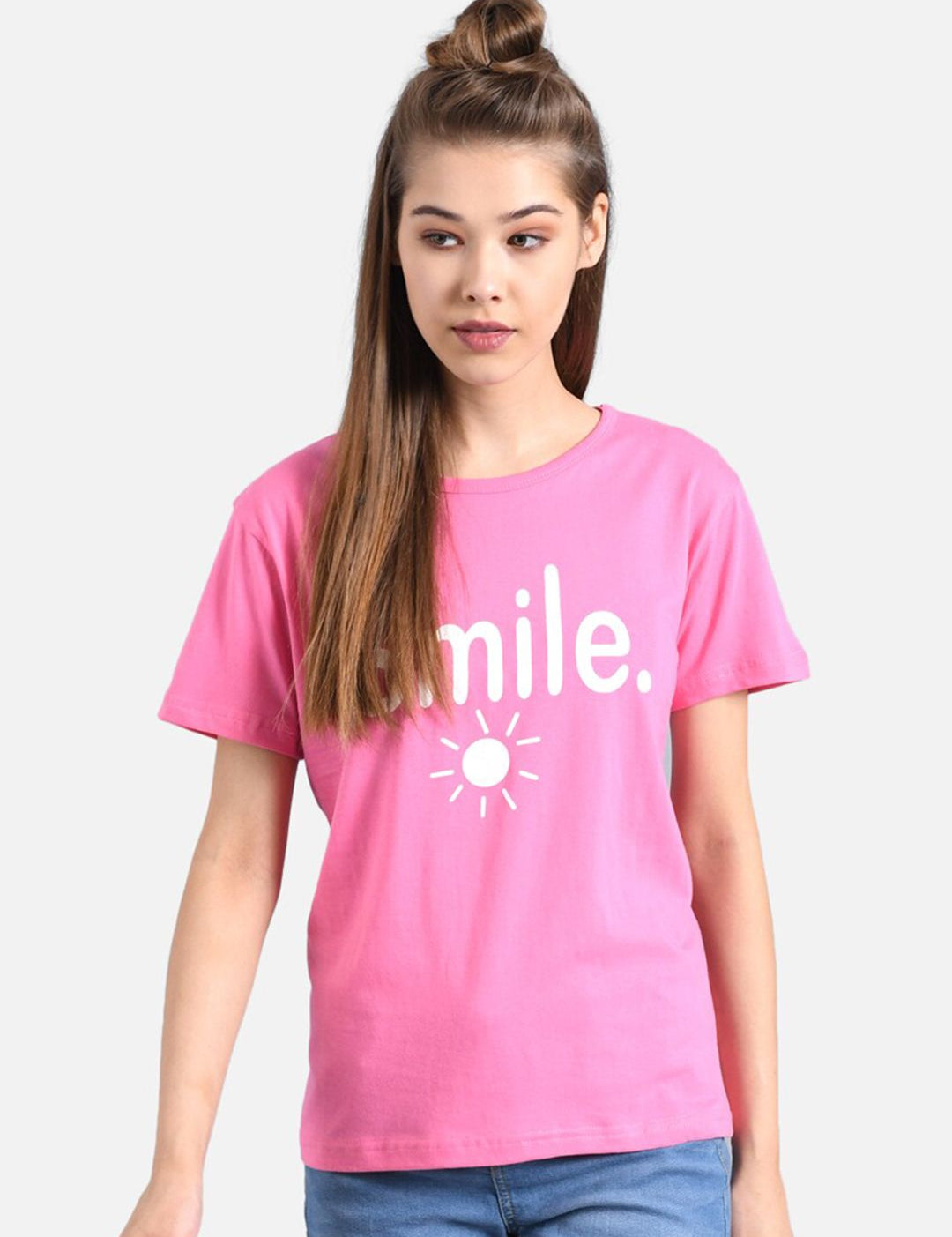 Kotty Women Pack Of 2 Printed Round Neck T-shirt