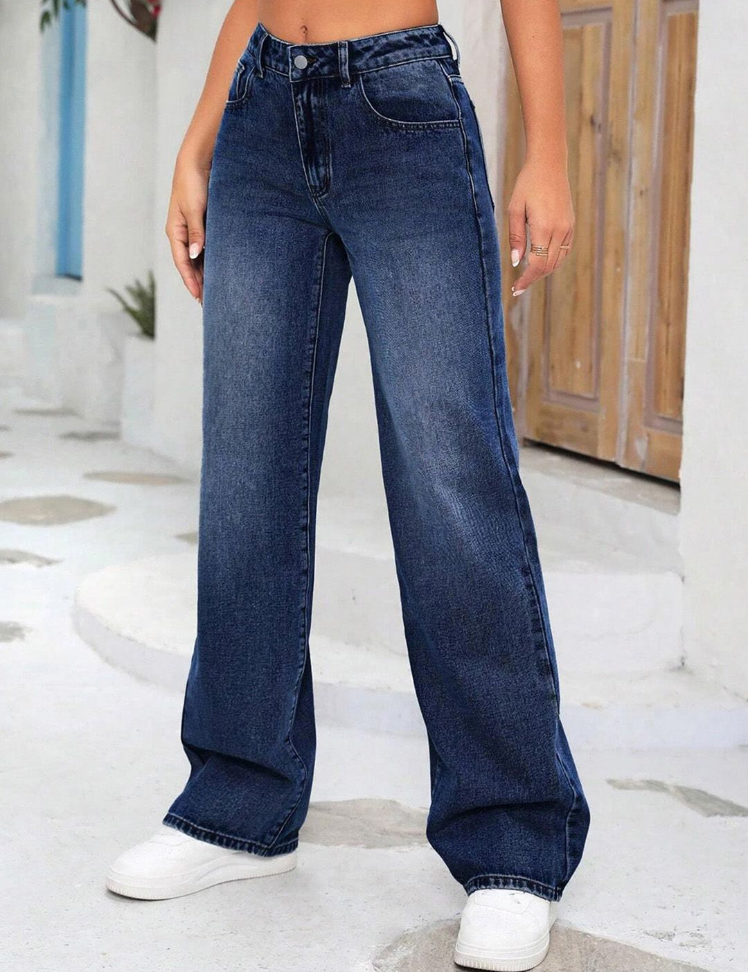 Kotty Women Straight Fit High-Rise Stretchable Jeans