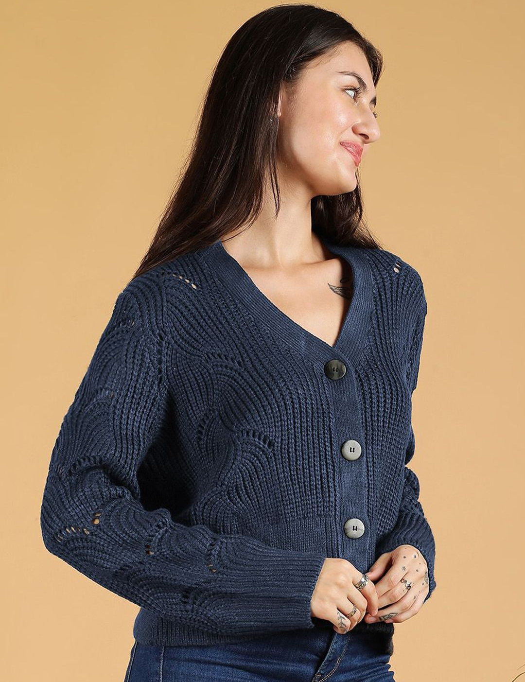 Kotty Women V-Neck Cardigan