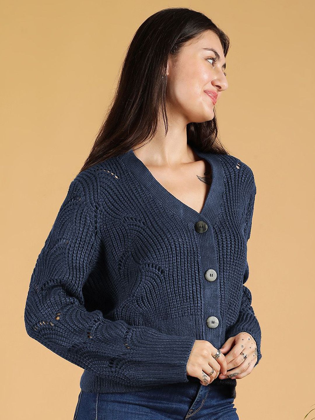 Kotty Women V-Neck Cardigan