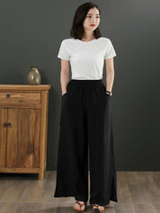 Kotty Women Loose Fit High-Rise Easy Wash Pleated Trousers