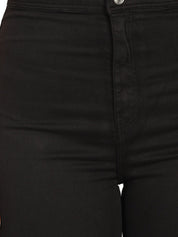 Kotty Women Black Skinny Fit High-Rise Clean Look Jeans
