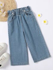 Kotty Girls Blue Mid Waist Jeans