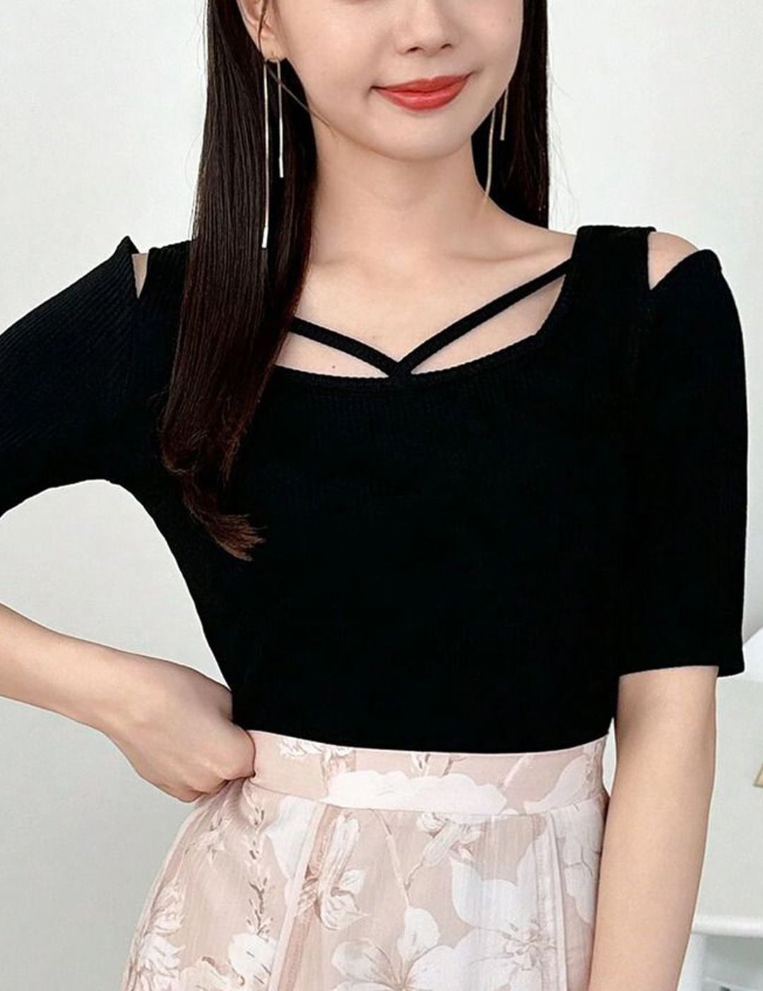 Kotty Women Solid Square Neck Top