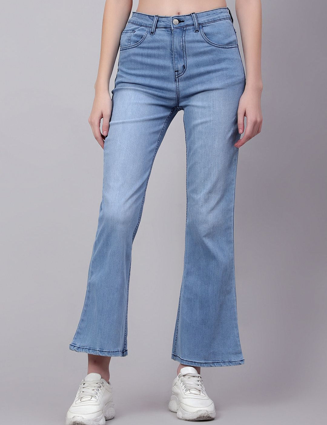 Kotty Women Jean Bootcut Light Fade Stretchable Jeans