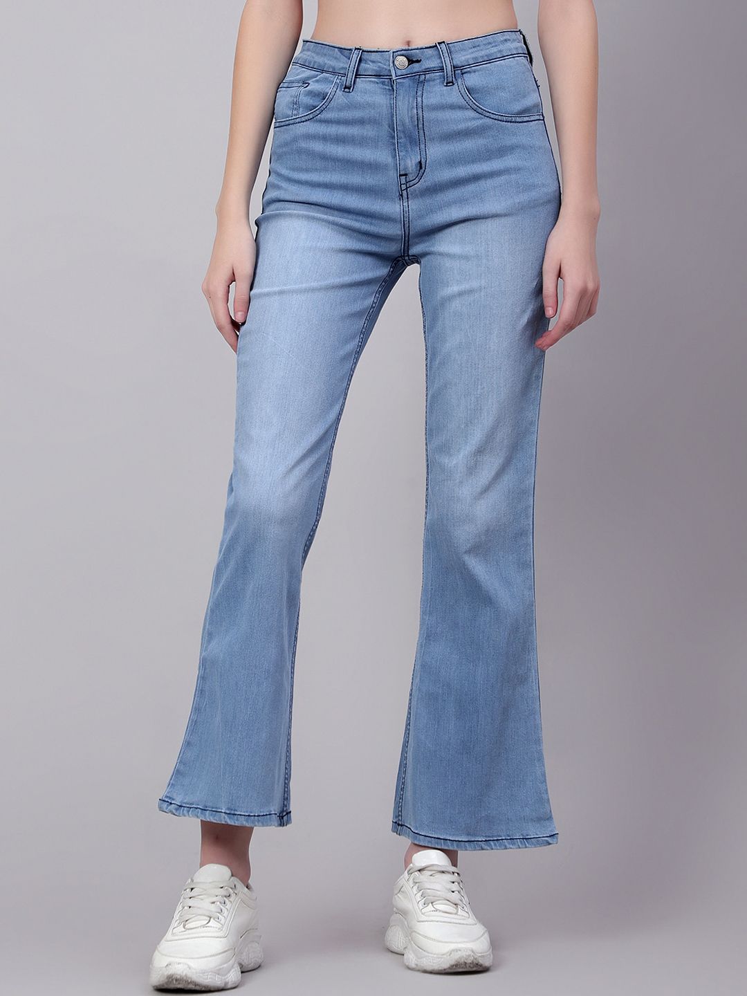 Kotty Women Jean Bootcut Light Fade Stretchable Jeans