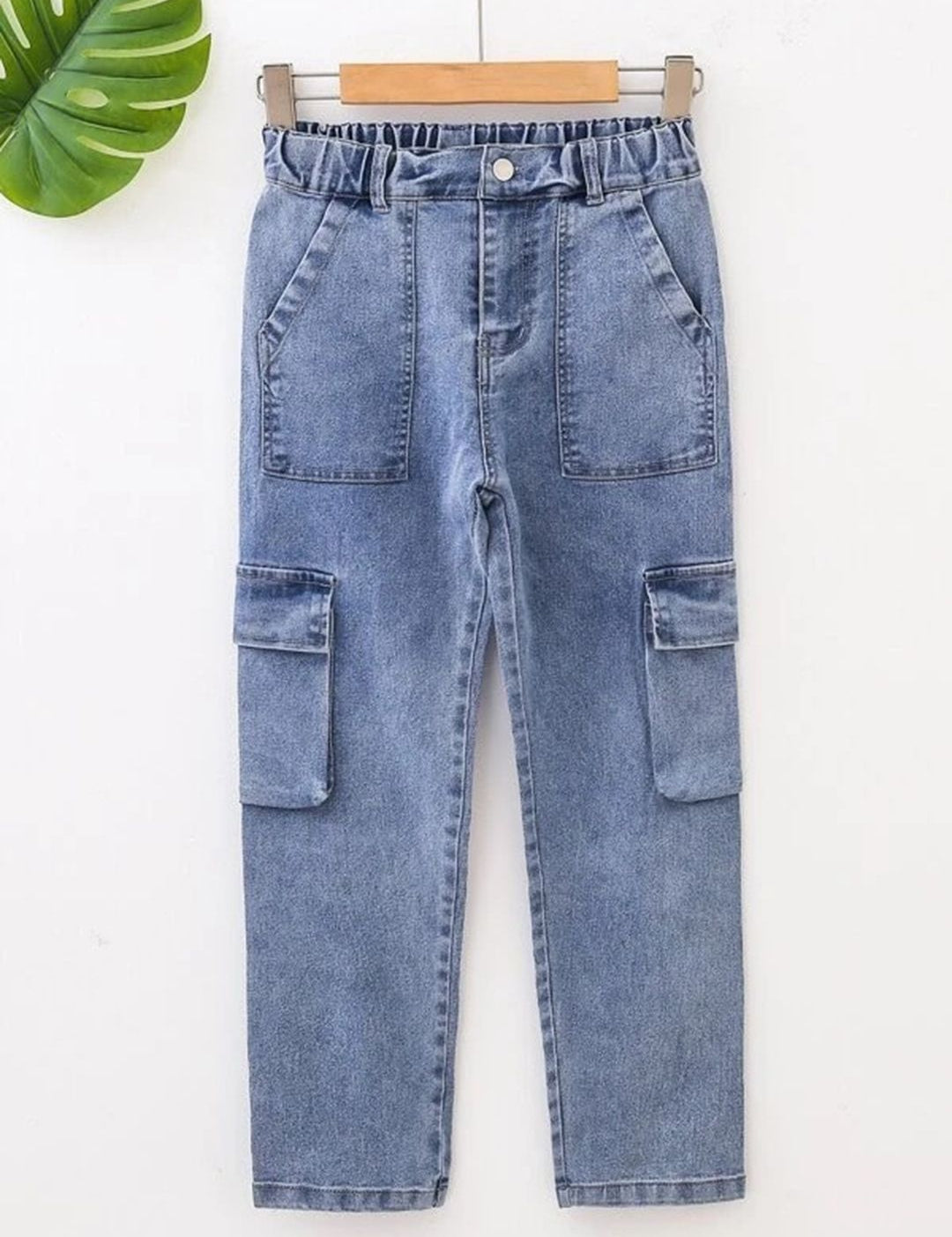 Kotty Boys Blue Jean Highly Distressed Regular Fit Elasticated Waist Jeans