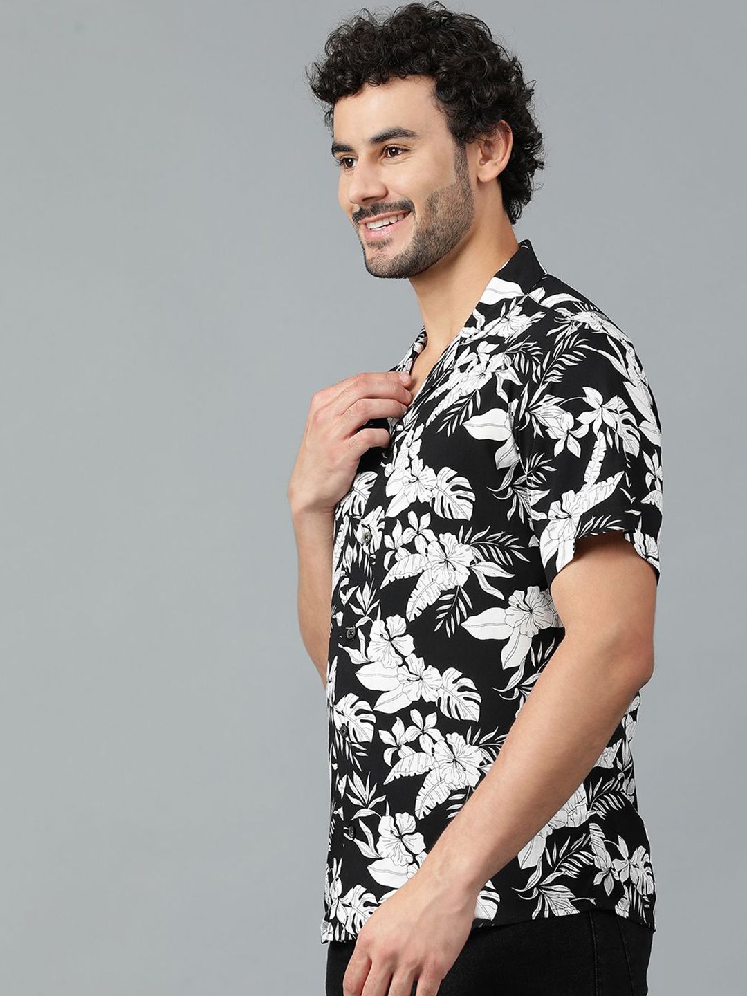 Kotty Men Floral Printed Casual Shirt