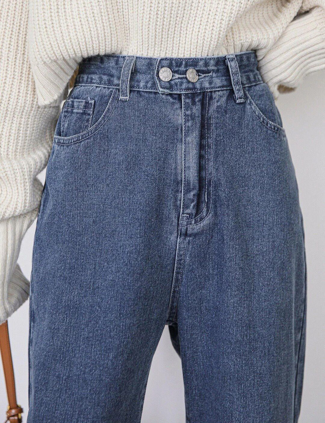 Kotty Women Jean Wide Leg High-Rise Light Fade Stretchable Jeans