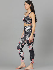 Kotty Round Neck Sleeveless Printed Night suit