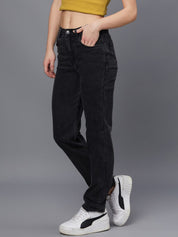 Kotty Women Black Jean Light Fade Stretchable Jeans