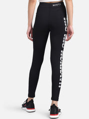Kotty Women Black & White Printed Tights