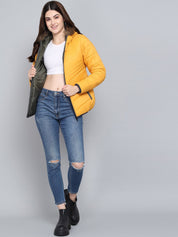 Kotty Women Yellow Outdoor Puffer Jacket