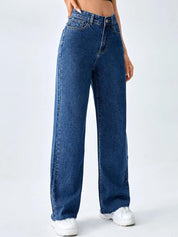 KOTTY Basics Women Blue Jean Straight Fit High-Rise Stretchable Jeans