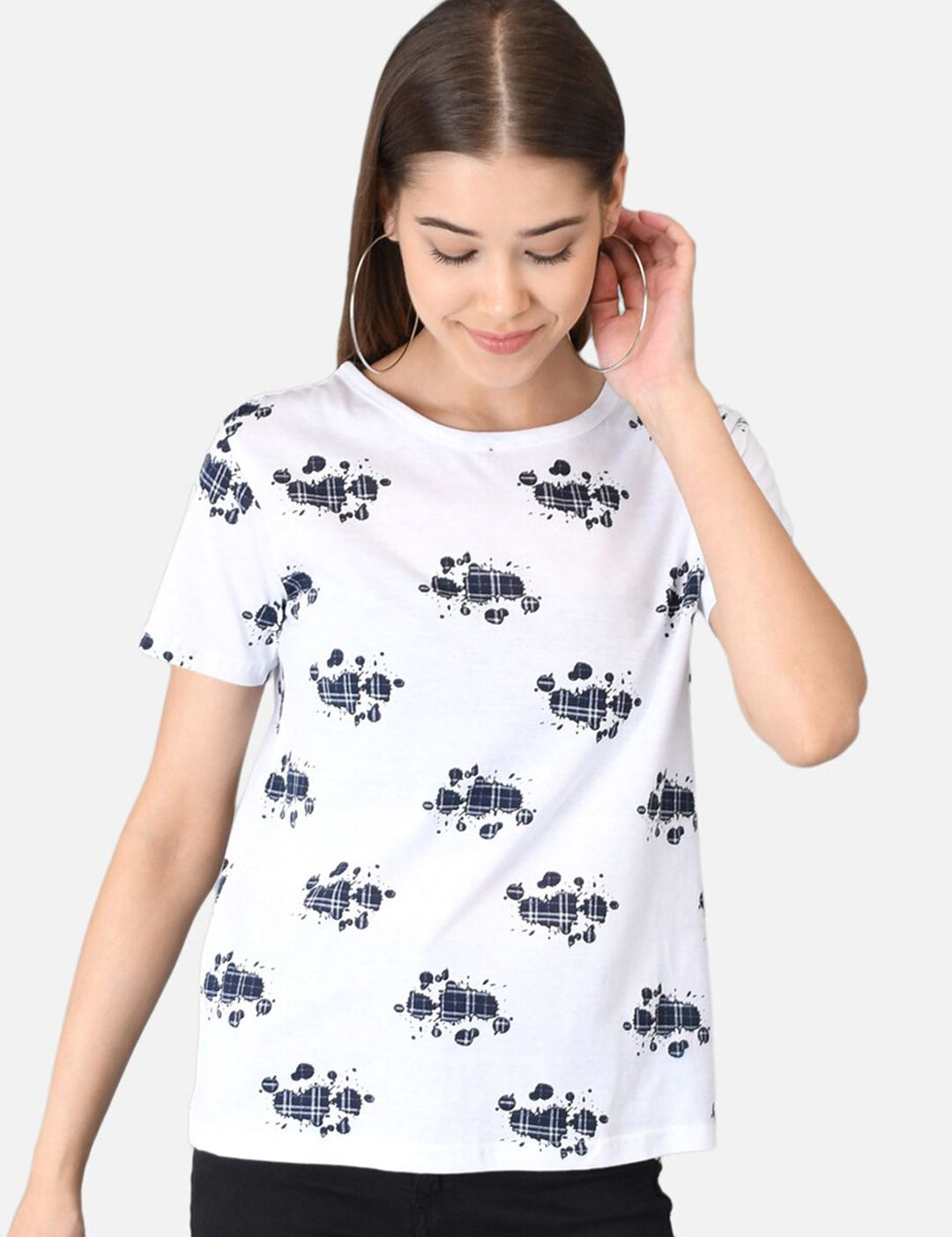 Kotty Women Pack Of 2 Printed Round Neck T-shirt